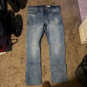 Wrangler Men's Light Blue Straight Jeans